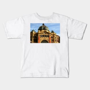 Flinders Street Station, Melbourne Kids T-Shirt